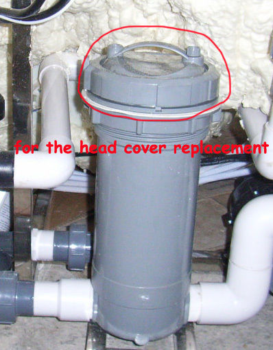 Cubierta de cabezal de filtro de presión de spa para bañera de hidromasaje, cabezal de filtro skimer y cara superior de filtro