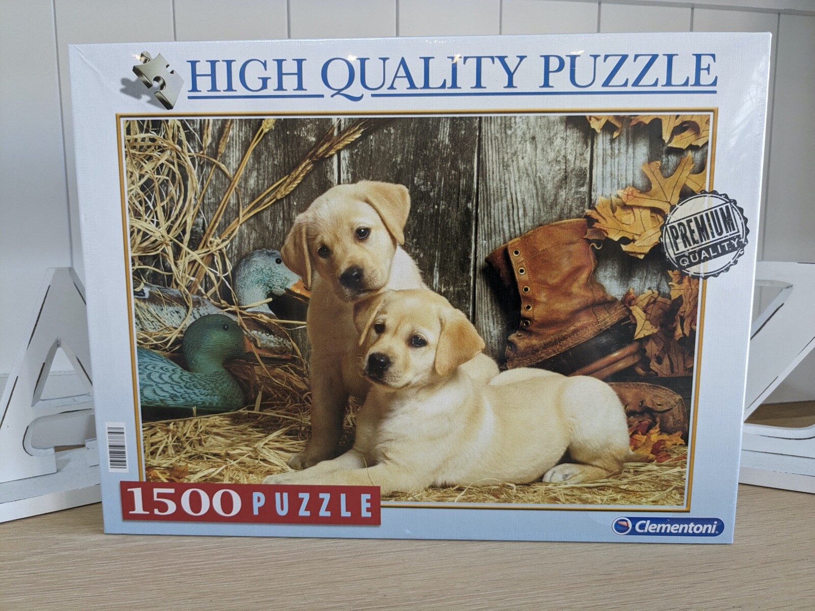 Clementoni Jigsaw Puzzle 1500 Pieces Hunting Dogs Labrador Puppies NEW SEALED