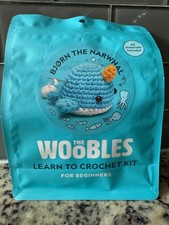 The Woobles Bjorn The Narwhal-Learn To Crochet Kit for Beginners- NEW and SEALED