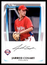 Jarred Cosart 2011 Bowman #BP87 Phillies MLB READ FREE SHIPPING AutographDen