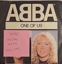 Abba One Of Us Vinyl Record 7" VG/VG A1740 1981