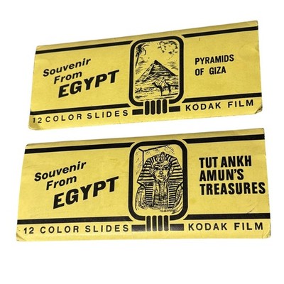 Vintage Lehnert & Landrock Egypt Color 35mm Slides Lot 24 Pyramids Tutankhamun