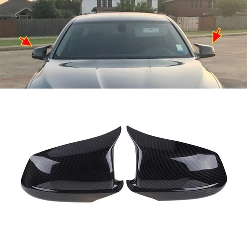 For BMW 5 Ser F10 2010-2013 2012 M5 2011 M Style Carbon Fiber Black Mirror Cover