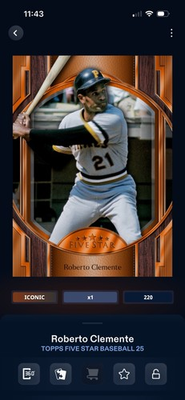 #ad #ad DIGITAL Bunt Topps Five Star Baseball 25 Iconic Super Rare You PICK READ HOFs $0.99