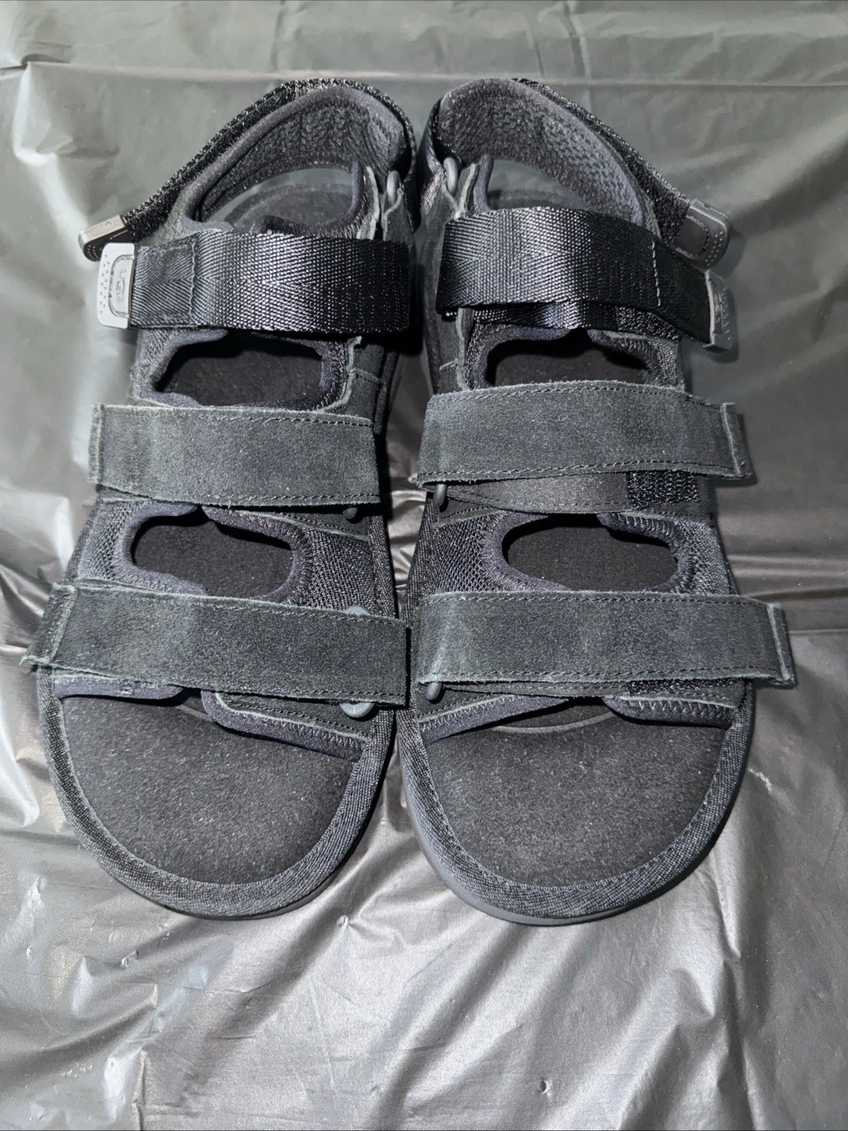 UGG Sandali Uomo Goldenco Multistrap Nero Scamosciato 1153095 Taglia 10