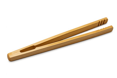 Bambuszange 18 cm Küchenzange Grillzange Servierzange nachhaltig   1x oder 2er S