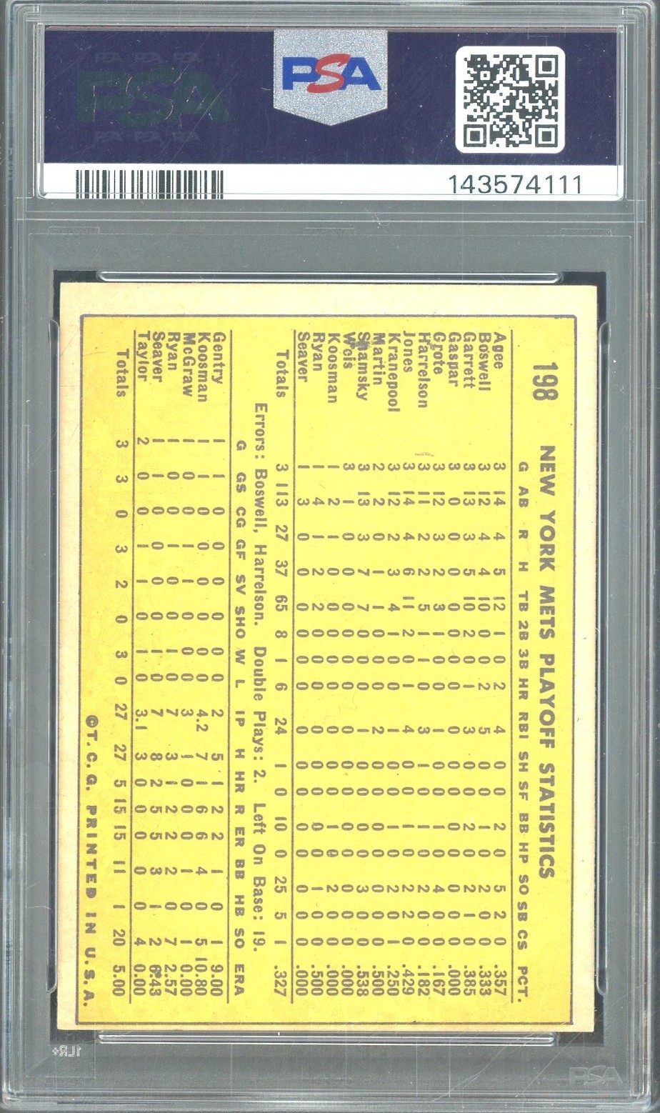 Nolan Ryan HOF Signed 1970 Topps #198 We're Number One! PSA/DNA 10 AUTO view 2