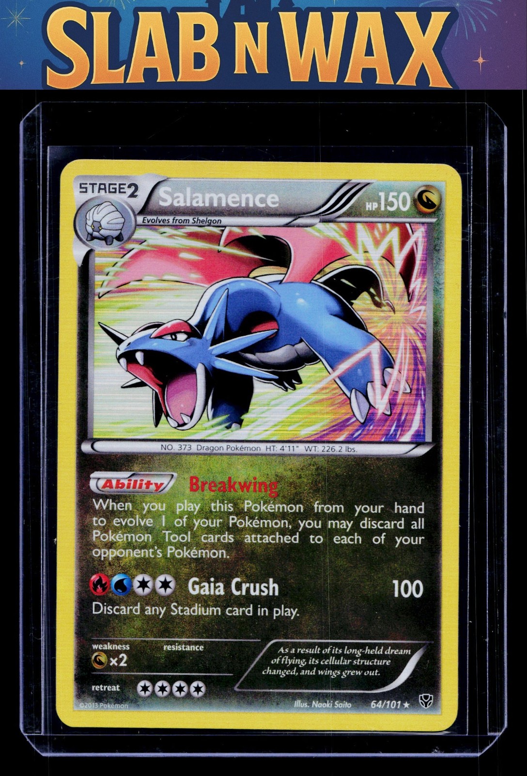 Pokemon tcg Plasma Blast Salamence #64/101