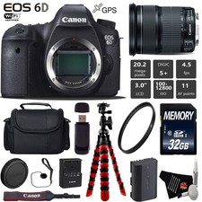 Canon EOS 6D DSLR Camera with 24-105mm is STM Lens Wireless Remote Bundle2