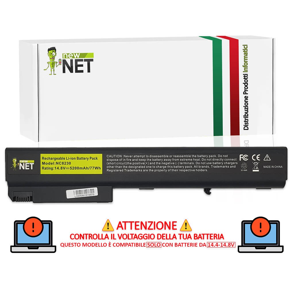 Batteria compatibile con HP Compaq nw9440 Mobile Workstation [5200mAh]