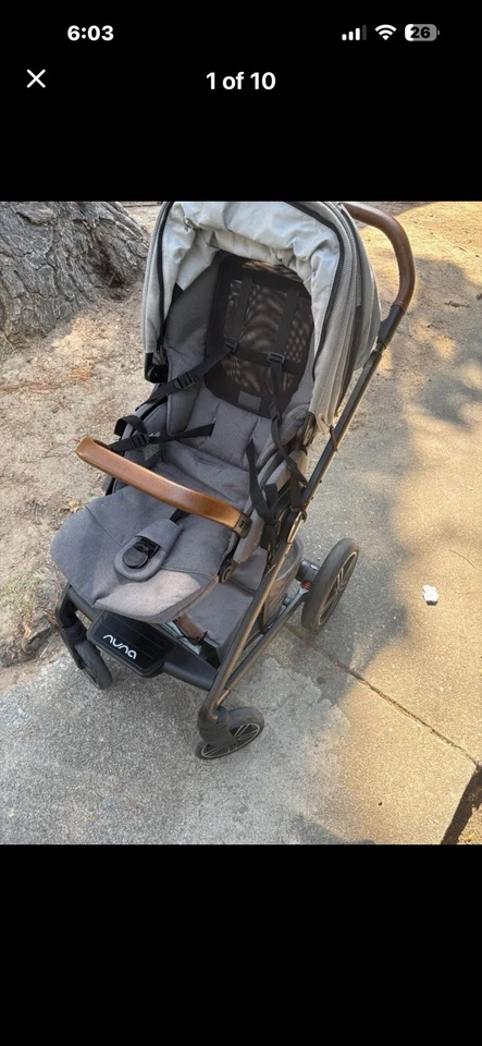 Cochecito Caviar Nuna Mixx Next con Hebilla Magnética ST13419CVR Gris Foto 2 de 4