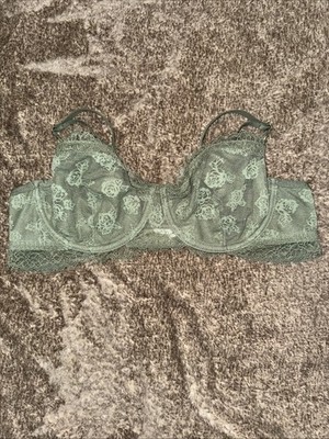 Pre-Owned 2024 Show Off By Aerie Army Green Balconette 38B
