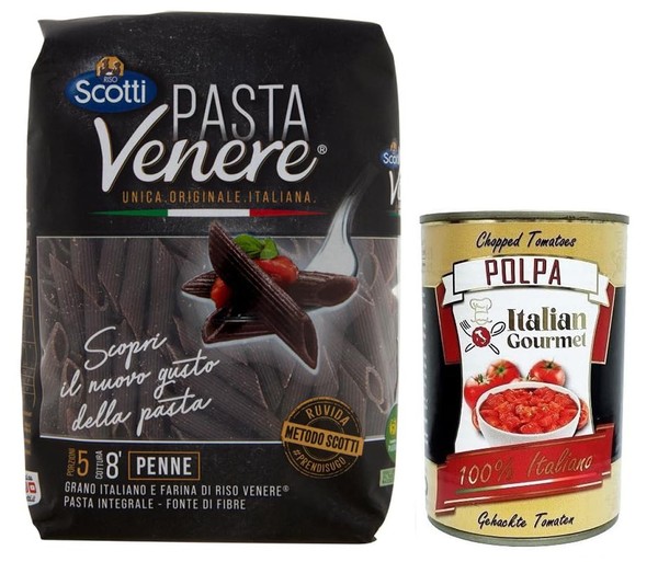 Riso Scotti Pasta Venere Penne Rigate 400G+Italian Gourmet Polpa 400G-image