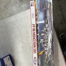 Atlantis USS Wisconsin BB-64 Battleship 1:535 Plastic Model Kit H463 New Sealed