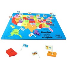 USA Map with Capitals  Educational Geography Puzzle for Kids Ages 5-13