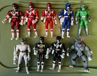 Vintage Bandai Mighty Morphin Power Rangers & Villain 8” Figure Lot of 9 LOOK!