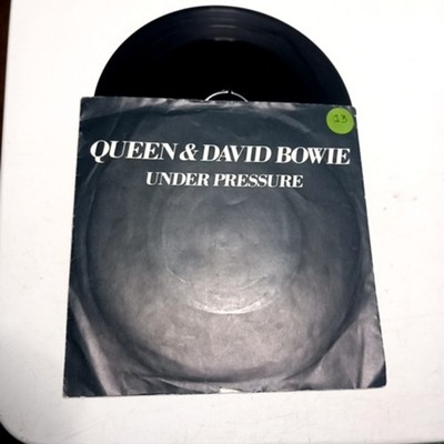Queen & David Bowie Under Pressure 1981 7 inch Vinyl Record EMI Rock MisPressing
