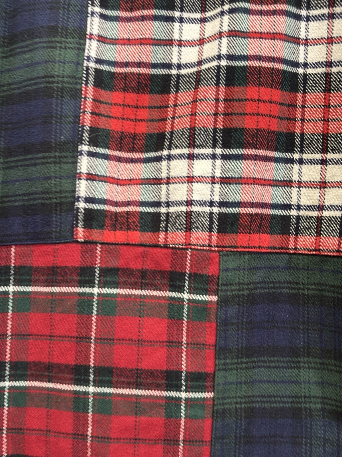 AE77 AMERICAN EAGLE Patchwork Heavy Flannel Lumbe… - image 5