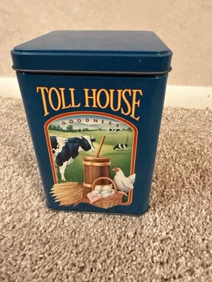 Vintage Nestle Toll House Cookies Limited Edition Tin Canister 6.25'' Tall