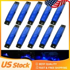 10x Blue LED Light Rock For JEEP Offroad UTV Truck Bed Under Body Fog Lights F