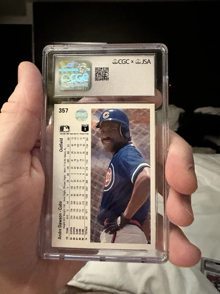 1900 Upper Deck Baseball Autographs Andre Dawson 357 Chicago CGC Authentic AUTO - Image 2 of 2