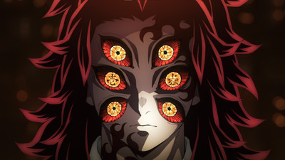 Anime kimetsu no yaiba douma akaza kamado tanjiro nezuko Custom Gaming Mat Desk