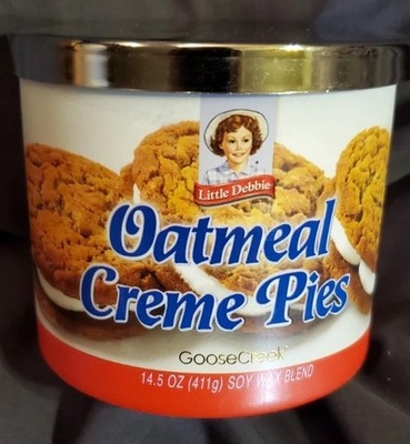 Goose Creek 3-Wick Little Debbie Oatmeal Cream Pies Scented Jar Candle New