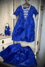 American Girl Pleasant Company Felicity Christmas Gown, Doll Pearl Necklace