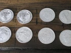 (8) Beautiful BU 1/10 troy oz.  rounds .999 fine silver