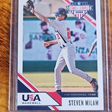 2020 Panini USA Baseball Stars & Stripes #52 Steven Milam 15U National Team