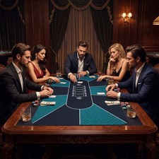 180 x 90 CM Poker Table Top Portable Texas Hold’em Poker Mat