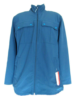 Merrell Mens size M Blue 4-Pockets Stretch Softshell Athletic Jacket FREE SHIPP