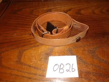 Swedish tan leather military rifle sling excellent tre kronor mauser m96 m38