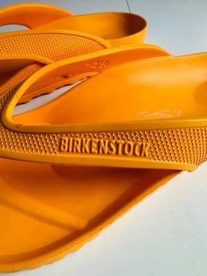 BIRKENSTOCK Mens Orange Orange Zinnia Flip Flop Sandals  display picture 1