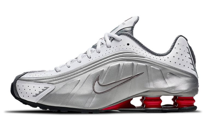 Nike Shox R4 Metallic Silver Comet Red 2018 BV1111-100 | eBay