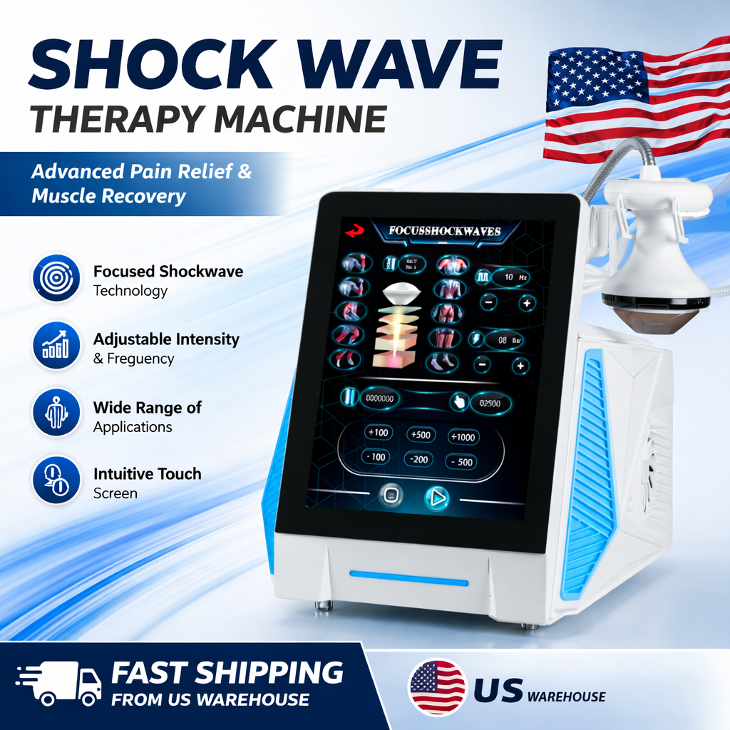 Piezo Wave ESWT Focus Shockwave Therapy Machine for Physio Pain