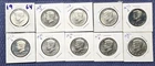 Kennedy Silver Half Dollar Lot 1964, 1964D, 1966,67, 1971S,72S, (1974D×3) 1982D