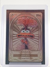 ANXIETY 2025 TOPPS DISNEY PIXAR MINT BRONZE TIER BLACK FOIL /10 Q3946