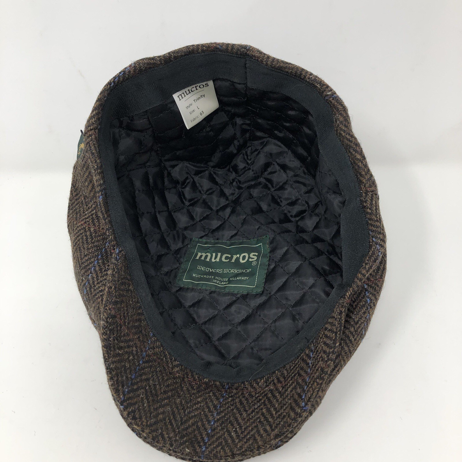 Mucros Weavers Workshop Brown Trinity Flat Cap Ha… - image 10