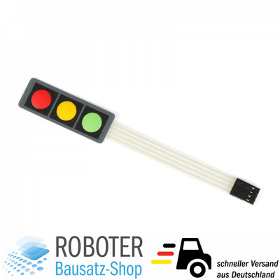 Membran Keypad 3 Tasten Arduino Raspberry Pi DIY-Elektronik