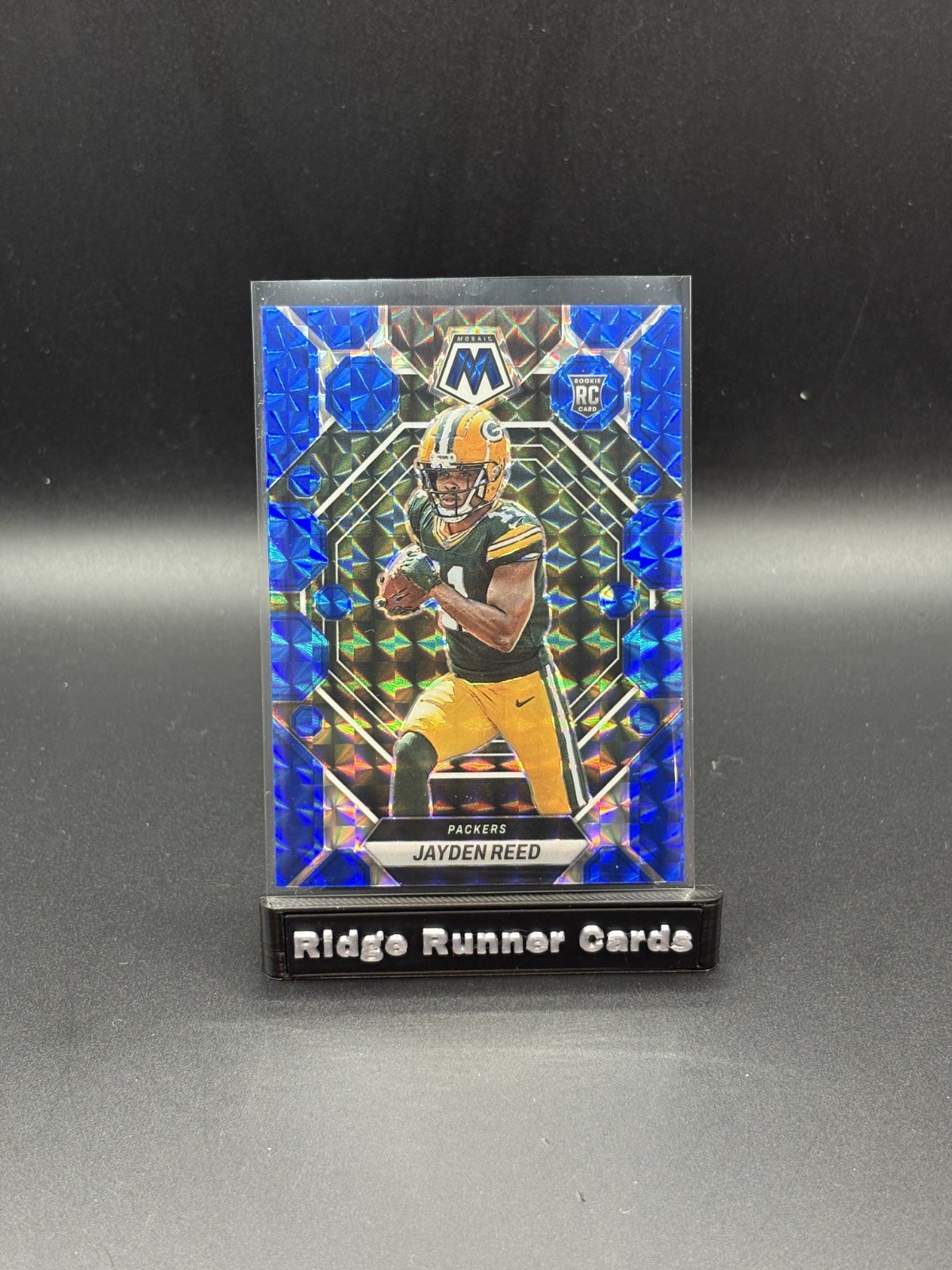 2023 Panini Mosaic JAYDEN REED Blue Prizm #99/99 #333 PACKERS Bookend
