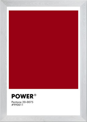 PANTONE POWER Gerahmtes Wandbild Poster Leinwanddruck Bild