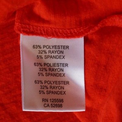 Ellen Tracy Women's Orange Roll Tab Sleeve Top T Shirt Blouse Size