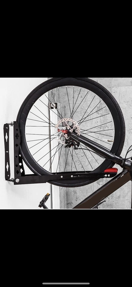 Paquete de 2 juegos de solución de almacenamiento montada en la pared portabicicletas giratorio sin elevación para el hogar y el garaje Foto 2 de 4