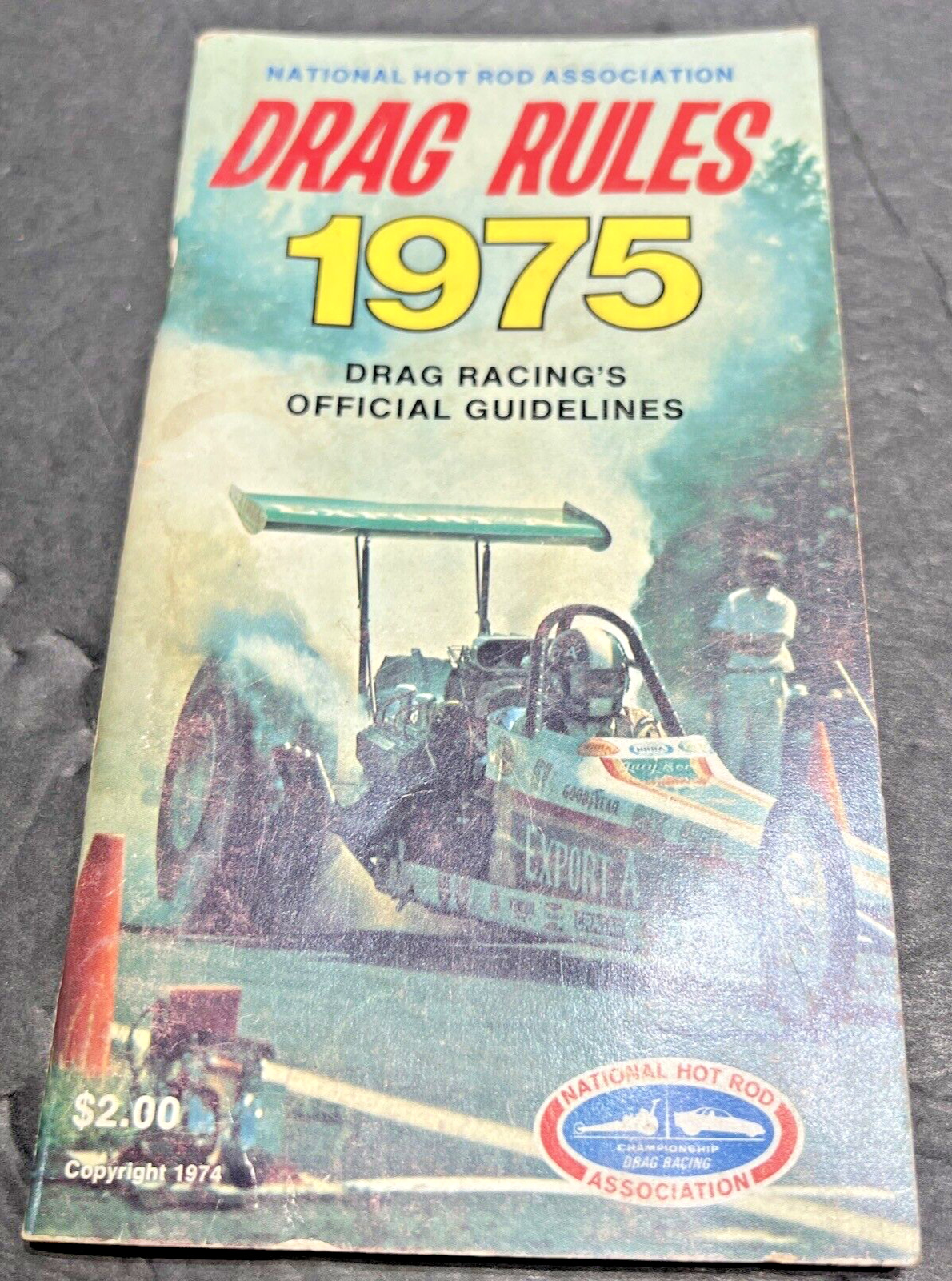 1975 National Hot Rod Association Drag Rules Booklet.
