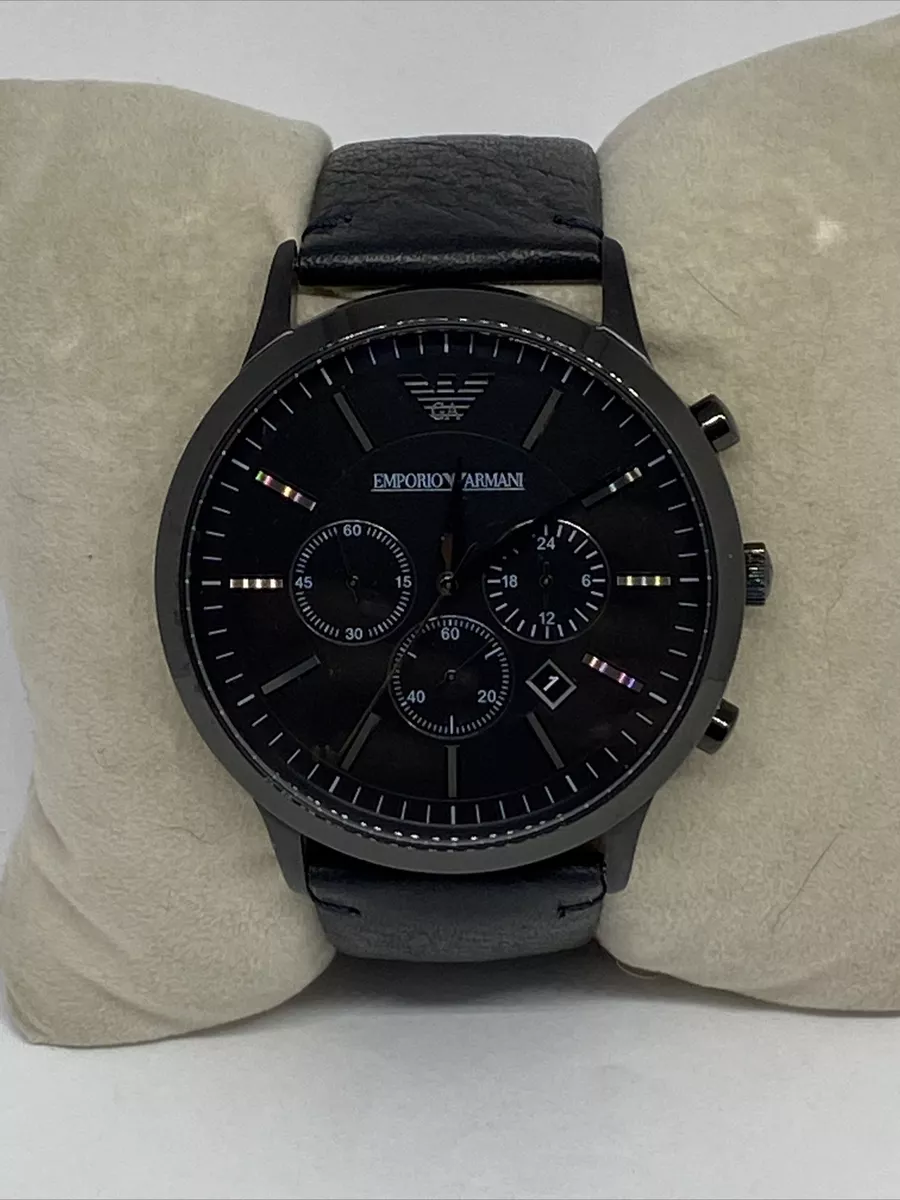 Mens emporio armani chronograph watch ar2461 deals