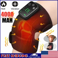 Electric Heated Knee Massager Arthritis Pain Relief Vibration Massage Joint Pad