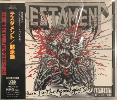 Testament - Return To The Apocalyptic City CD 1995 MMG - AMCY-541