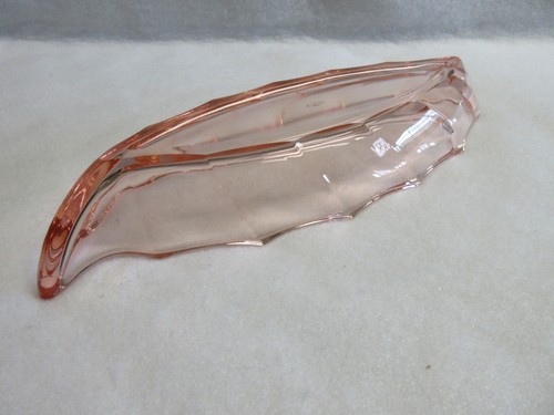 Depression Era Heisey Twist (#1252) Flamingo/Pink 10” Celery Tray/Dish - Picture 8 of 11