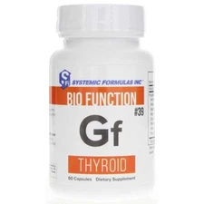 Systemic Formulas Bio Function #39 Gf Thyroid, 60 Caps, Sealed